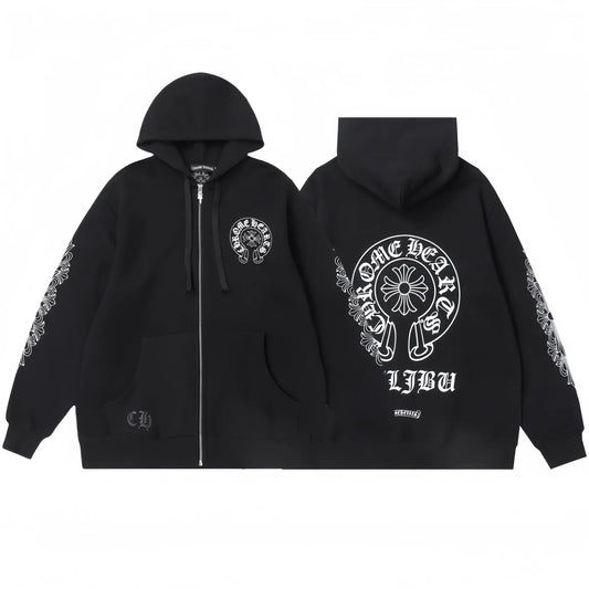 Chrome Hearts Zip Up Hoodie 8515