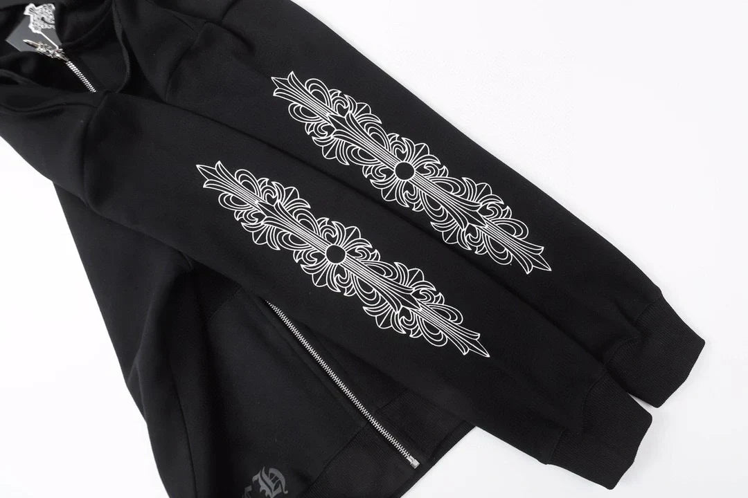 Chrome Hearts Zip Up Hoodie 8515